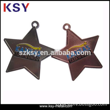 Gold custom made metal logo charms